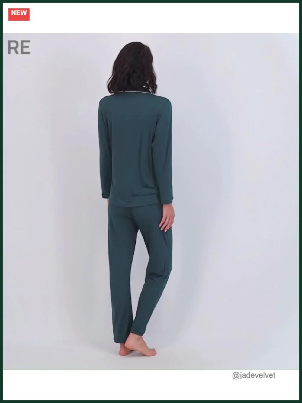 2-Piece Button Down Pajama Set with Lounge Pants